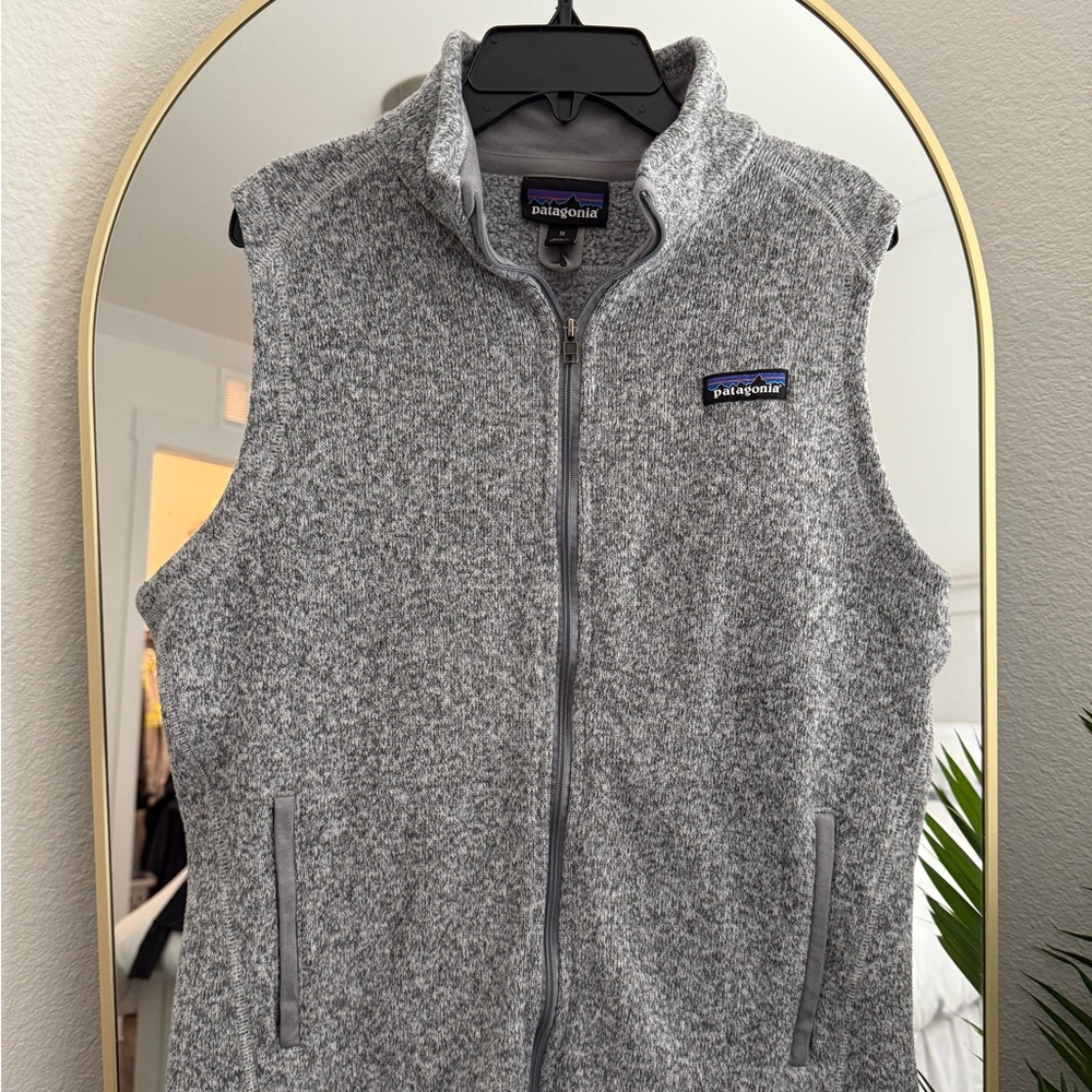 Patagonia Heather Gray Fleece Vest